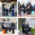 thumbnail image 6 of Portable Camping Collapsible Stool Lightweight Stool with Load Capacity 400lbs, Black, Adult, 6 of 7
