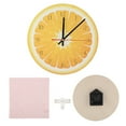 thumbnail image 3 of 11inch Cartoon Fruits Digital Wall Clock Silent Watch for Children Room Decoration(Orange), 3 of 8
