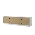 thumbnail image 2 of Palmer 70"Wide White Wood 4-Door TV Stand, 2 of 5