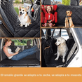 thumbnail image 2 of Funda Impermeable Cubre Asiento Para Mascotas Perro De Auto negro, 2 of 5