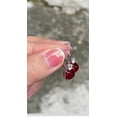 thumbnail image 2 of Dangle Ruby Earrings Cluster Earrings Red Bridal Classic Vintage Design Sugarlo, 2 of 3