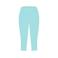 thumbnail image 5 of Women Capris Under $5! Cagogo Plus Size Capri Leggings for Womens Soft Dressy Casual High Waisted Trendy Tights Leggings Stretchy Summer Workout Crop Pants, 5 of 6