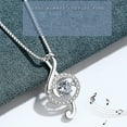 thumbnail image 3 of Teissuly Luxury Glitter Smart Music Note Necklace Necklace Valentine's Day Gift, 3 of 6