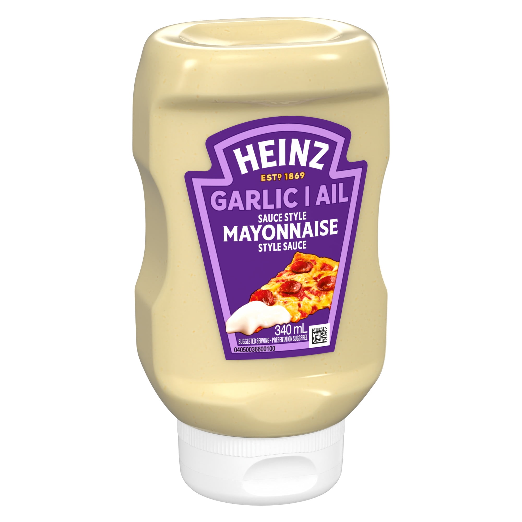 Heinz Garlic Mayonnaise Style Sauce, 340 mL Bottle, 340mL