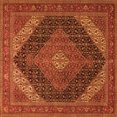 thumbnail image 1 of Ahgly Company Indoor Square Medallion Orange Traditional Area Rugs, 6' Square, 1 of 1
