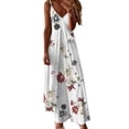 thumbnail image 2 of Ruyang Summer Dresses for Women 2024 Casual Floral Spaghetti Strap V Neck Casual Elegant Long Maxi Dress Boho Floral Dresses, 2 of 5