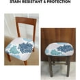 thumbnail image 5 of Chair Seat Covers Nautical Coastal Ocean Coral Seat Covers for Dining Chairs Beach Themed Removable Upholstered Chair Protector Seat Cushion Slipcovers for Kitchen Office Set of 4, 5 of 5