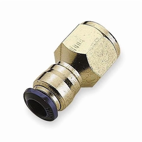 Aignep Usa Female Pipe,3/8 In,Tube/MNPT,Brass,PK10 88030-06-04