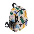thumbnail image 2 of FORMRS School Backpack with Front Zippered Pocket 12" Elementary Student Travel Daypack, Cute Cartoon Cat Pattern, 2 of 6