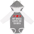 thumbnail image 3 of Inktastic My Uncle Loves Me to Bits Boys or Girls Long Sleeve Baby Bodysuit, 3 of 5