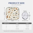 thumbnail image 2 of Kdxio Dogs Funny Pets Print 2-Piece Sun Shade Front Windshield - Foldable Car Front Window Sunshades For Most Sedans Suv Truck, 2 of 6
