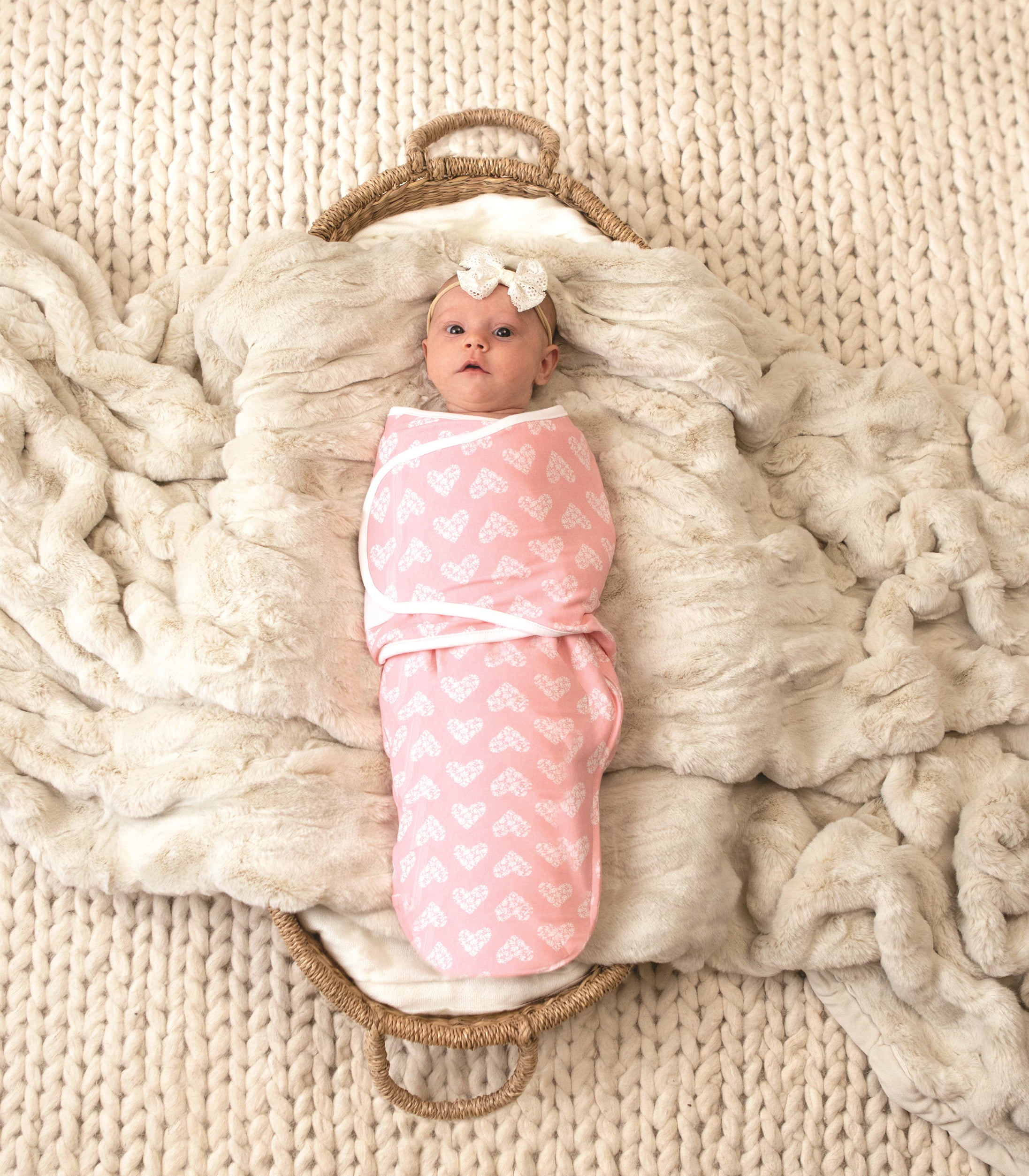 aden + anais essentials briar rose easy swaddle wraps , 0-3M, 3pk