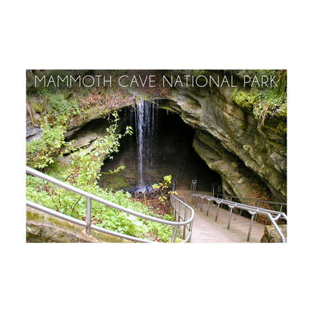 Mammoth Cave, Kentucky - Cave Entrance 1 Print Wall Art By Lantern (Best Caves In Kentucky)