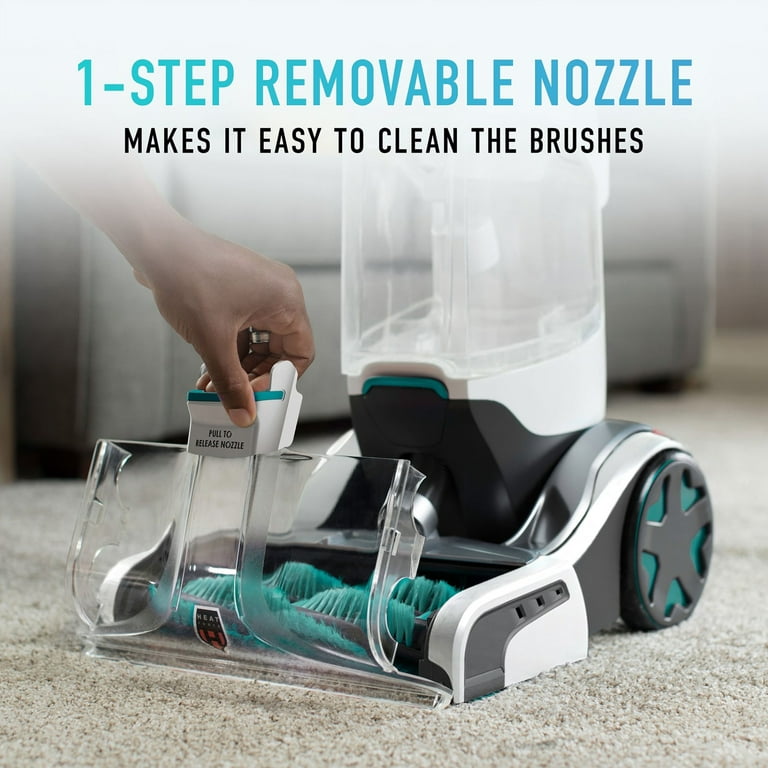  Hoover SmartWash+ Automatic Carpet Cleaner, Upright Shampooer,  FH52000, Turquoise