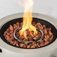 thumbnail image 7 of Concrete Fire Pit Bowl Round Heavy-Duty Outdoor Backyard Patio Heater Grey Cement Firepit with Sturdy Design for Camping Gatherings, 7 of 7