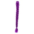 thumbnail image 3 of Extensión de cabello con cola de caballo y clip trenzado, trenzado resistente para mujeres y niñas, cosplay Astilla morada oscura, 3 of 9