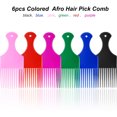 thumbnail image 4 of Peine con forma de palillo HUOGUO, 6 piezas, plástico liso para cabello rizado, 4 of 5
