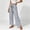 Blue plus size wide leg pants a1, variant on BRELIL Women Plus Size Wide Leg High Waisted Trousers with Pockets Striped Casual Vacation Long Pants Baggy Palazzo Travel Outfits, Army Green 2XL