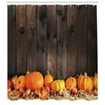 thumbnail image 3 of Ambesonne Harvest Shower Curtain, Thanksgiving Pumkins, 69"Wx84"L, Brown Orange, 3 of 3