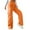 Orange, variant on Lovskoo Womens Cargo Pants Wide Leg Baggy High Cut Pull On Elastic Waist Stretch Loose Pants with Pocket 90S Outfit Khaki