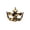 A001- Black, variant on White Gold Masquerade Mask for Women Baroque Floral Masquerade Eye Mask for Prom Halloween Party Carnival Events 1 Pack