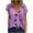 Purple, variant on asdoklhq 2025 Summer Fall Plus Womens Tops,Ladies Tops Clearance,Womens Shirts under $5,Fashion Woman V-Neck Summer Short Sleeve Prints Tops Loose T-Shirt