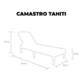 thumbnail image 4 of Camastro Plegable Lagoon Tipo Rattan Protección Uv Inclinación Ajustable, 4 of 5