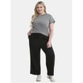 thumbnail image 2 of Terra & Sky Women’s Plus Size Cropped Knit Pant, 2 of 5