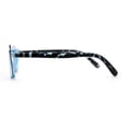 thumbnail image 3 of Womens Shield Cat Eye Gothic Exposed Top Sunglasses Blue, 3 of 4