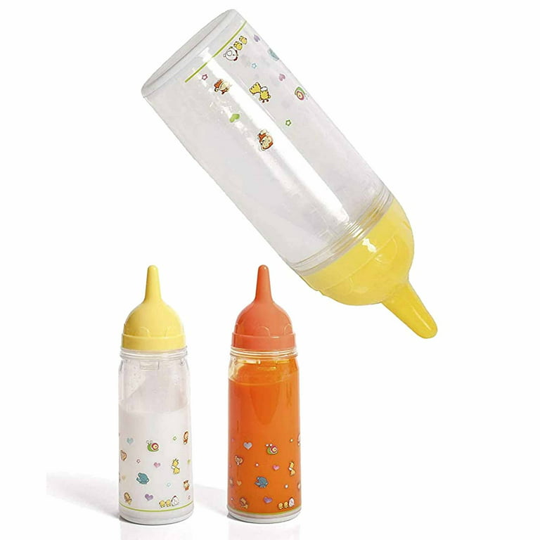 BiBi Doll Magic Milk Bottle Set of 2 Born Dolls Baby Doll Feeding Kit Girls  Toy