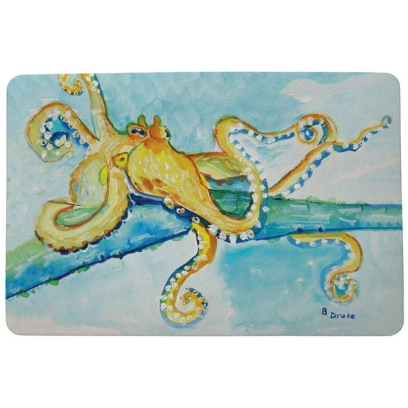 Gold Octopus Door Mat 18x26
