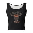 thumbnail image 4 of Womens Cowgirl Tank Tops Sleeveless Cowboy Graphic Country Cropped Cami Shirts Casual Slim Fit Workout Camisoles, 4 of 4