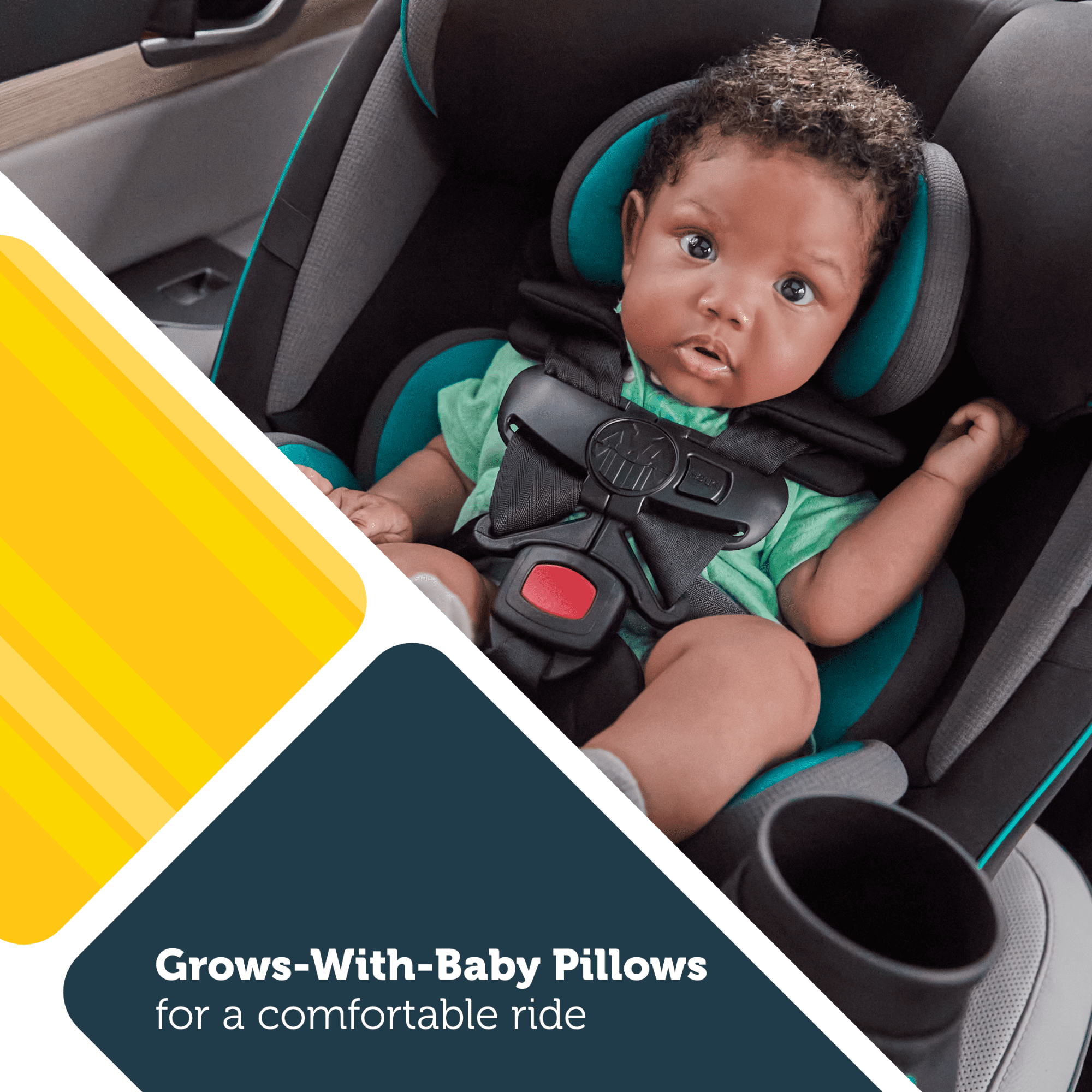 Safety 1st Grow and Go All-in-One Slim Convertible Car Seat Rear Facing, (5-40 lbs), Forward Facing (30–65 lbs), High Back Booster Seat (40-100 lbs.), Black Phantom