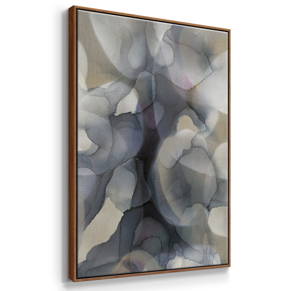 Heavy Weather Framed Premium Gallery Wrapped Canvas - Ready to Hang - 27 x 41 - Walnut Floating Frame