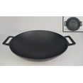 thumbnail image 2 of Cast Iron Wok, Jim Beam 12'' Grilling Wok, Pre Seasoned Cast Iron Wok with Handles, Wok Provides Superior Heat Retention and Even Cooking, Cast Iron Wok for Grill and Oven use, 2 of 6