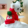 thumbnail image 4 of Dog Hoodie Dress for Large Dogs Elk Pattern Coat Dog Apparel Pullover Puppy Pajamas Dress Christmas Theme, 4 of 8