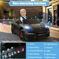 thumbnail image 4 of Porsche Ride on Cars for Kids, 12V Porsche 718 Battery Powered Ride on Sports Toy Car with Remote Control, Electric Car for Boys Girls 3-5 with Music/Bluetooth/LED Lights,4 Wheelers, Black, 4 of 7