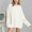 White, variant on Womens Long Sleeve Crew Neck Sweaters Fall Classic Soft Loose Basic Pullover Top (Brown M)