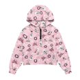 thumbnail image 4 of Xoenoiee Christmas Snowman House Snowflake Print Kids Sweatshirt for Girls Teens Half Zip Long Sleeve Hoodies Tops Xmas Oversized Casual Sweaters with Pocket, Size 13-14 Years, 4 of 7