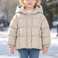 thumbnail image 5 of Jalioing Girls Winter Puffer Jacket Kids Lightweight Hooded Quilted Coat Fashion Thermal Quilted Outerwear with Pocket, 5 of 6