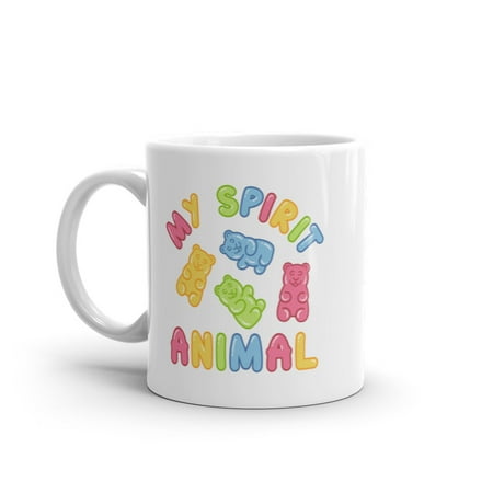 

Gummy Bear Spirit Animal Mug Funny Candy Graphic Novelty Coffee Cup-11oz