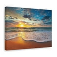 thumbnail image 5 of Beach Sunrise Tropical Sea Ocean Canvas Wall Art for Home Decor Ready-to-Hang, 5 of 18