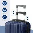 thumbnail image 6 of Ktaxon Luggage 3 Piece Set Suitcase Spinner Hardshell Lightweight TSA Lock, 6 of 17