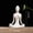 White E, variant on 12 Styles Abstract Figure Art Ceramic Yoga Poses Figurine Porcelain Lady Statue Home Yoga Study Studio Decor Ornament Sculpture