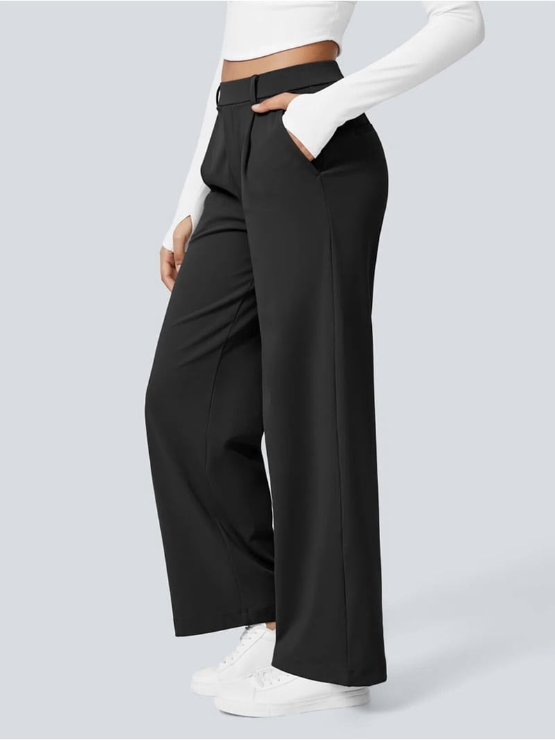 pull on dress pants Bali Pull-on Ankle Length Pant - Black On Dress Pants By Zeanna Features Heathyoga Womens Dress Pants Pull
