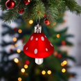 thumbnail image 4 of 1 Pc Mushroom Ornaments Christmas Tree Hanging Decorations Plastic Mushroom Hanging Ornaments Festive Decor for Christmas Tree and Holiday Party, 2.95x1.89 Inch, Red, 4 of 5