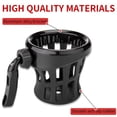 thumbnail image 5 of Goldwing GL1800 Motorcycle Handlebar Cup Holder Water Bottle Drink Holder Compatible with Honda Gold Wing GL 1800 Trike 2001-2021 F6B 2013-2021 (A-Black H-4.1inch), 5 of 6