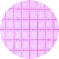 thumbnail image 1 of Ahgly Company Indoor Round Solid Purple Modern Area Rugs, 8' Round, 1 of 4