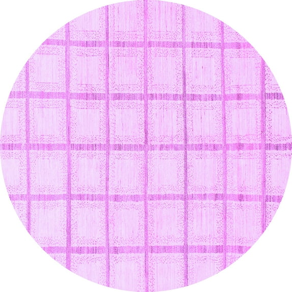 Ahgly Company Indoor Round Solid Purple Modern Area Rugs, 8' Round