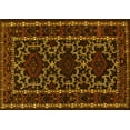 thumbnail image 1 of Ahgly Company Indoor Rectangle Persian Yellow Traditional Area Rugs, 2' x 3', 1 of 4